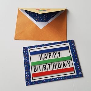 2 pcs C R Gibson Luxury Card Happy Birthday …(1 Card with Envelope)